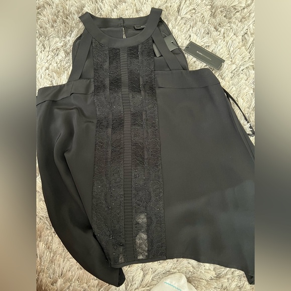 BCBGMaxAzria “Iris” Asymmetrical Silk Blouse – Size XXS - Picture 8 of 10